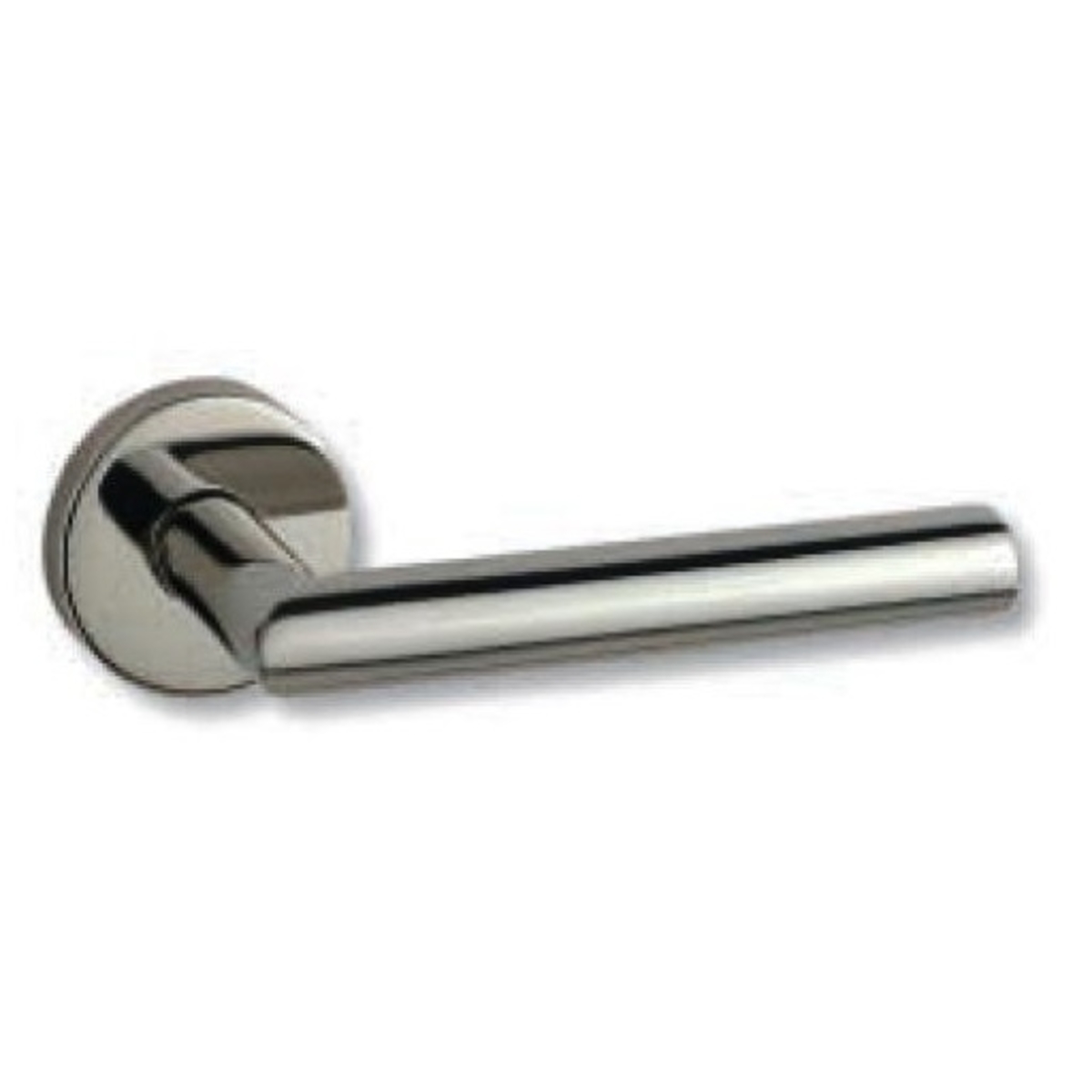 Tubular Lever Handle on Rose