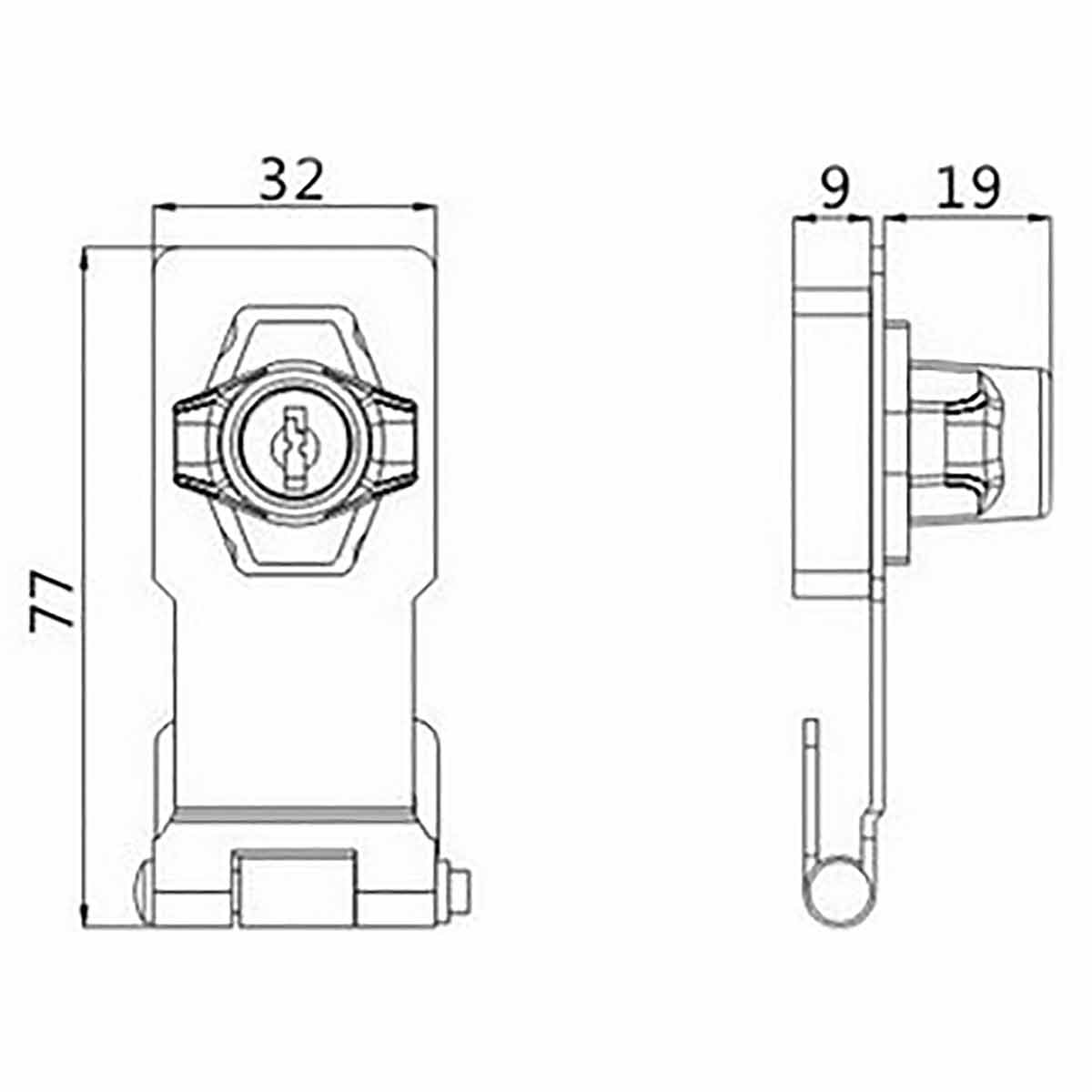 Dorfit DT381 Hasp with Lock