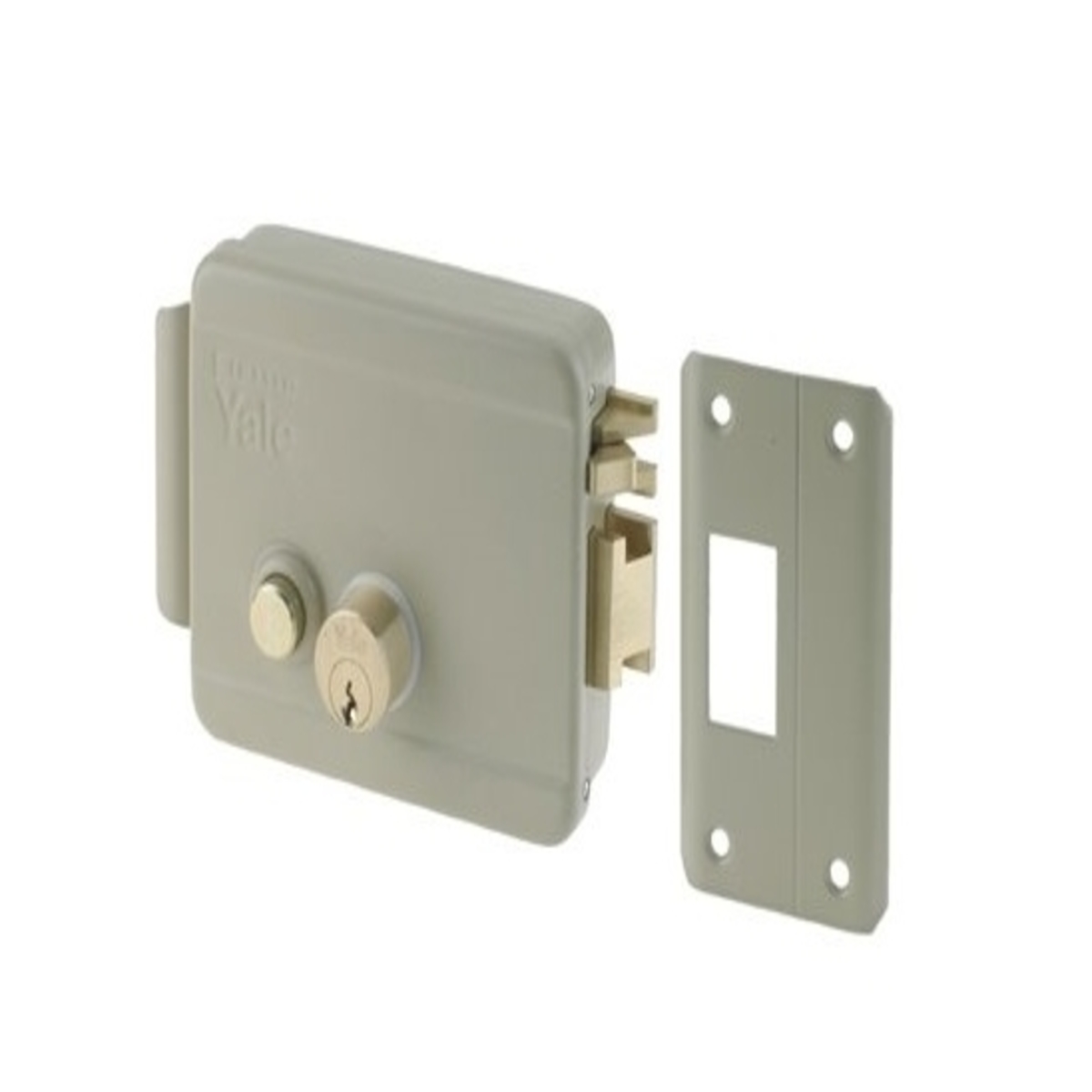 Electric Rim Lock with Reversed Latch for External Doors