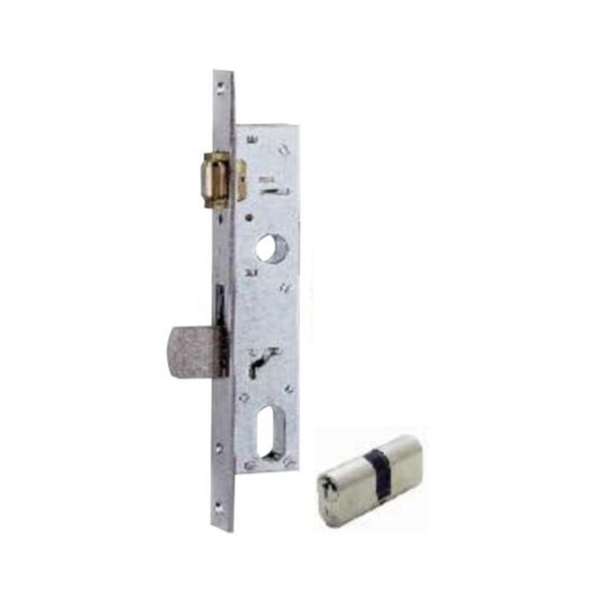 Mortice Roller Lock For Metal Frame With Oval Cylinder