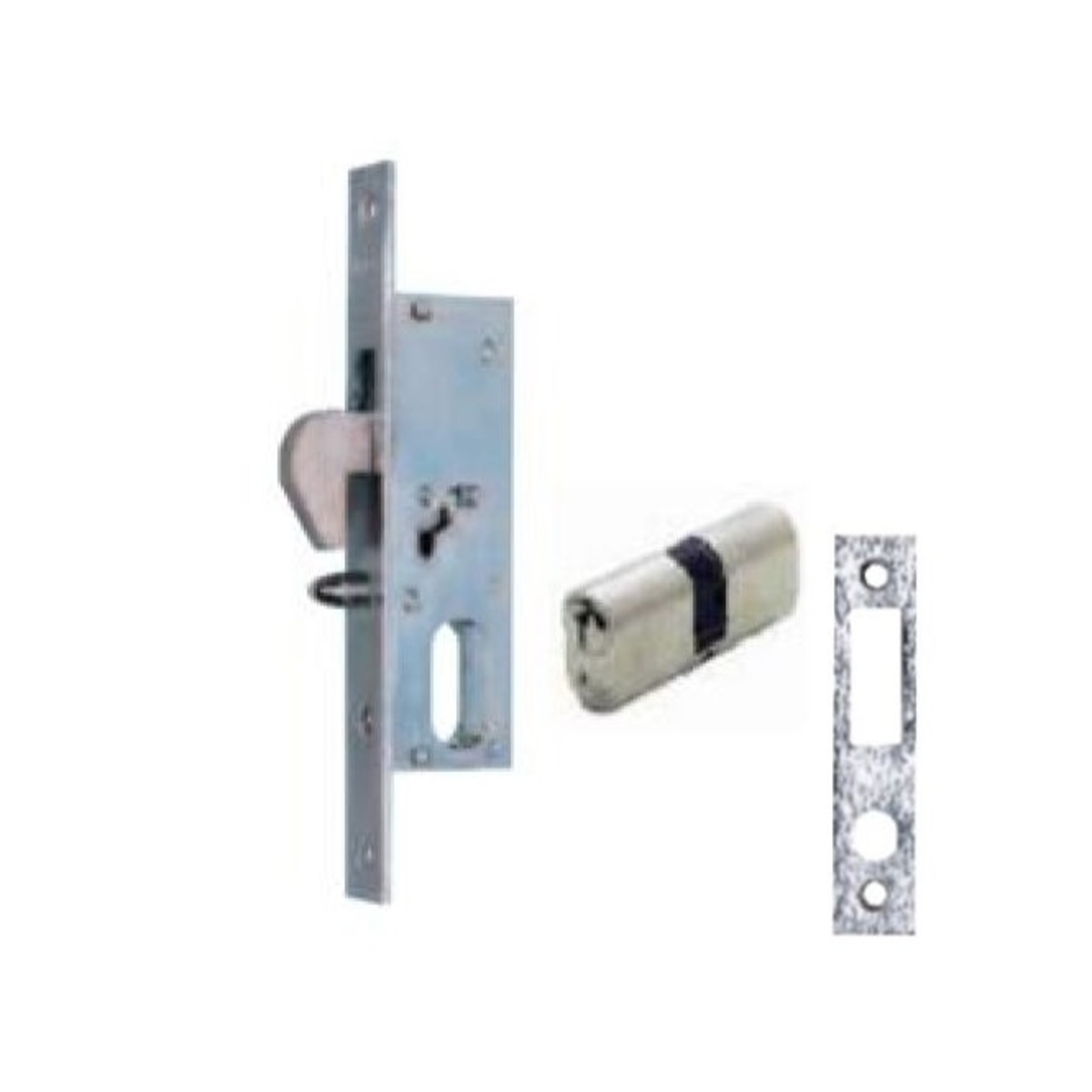 Hook Lock For Metal Frame With Oval Cylinder