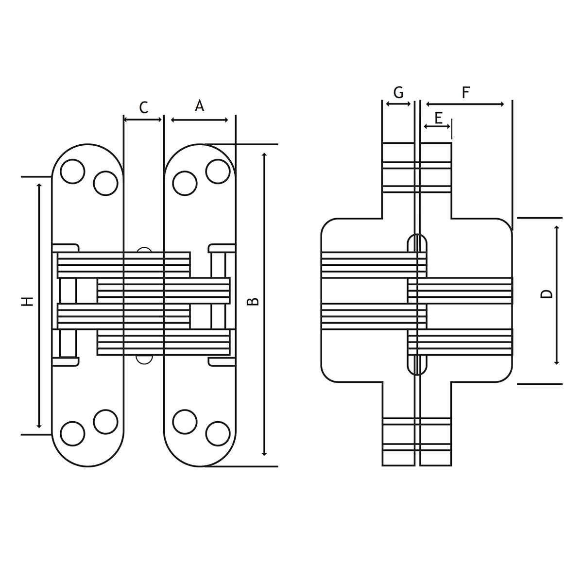 Dorfit DTCH Concealed Hinges Door Hardware Suppliers