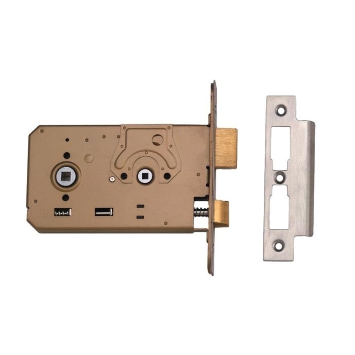 Horizontal Mortice Bathroom Lock - Lever Handle Operation