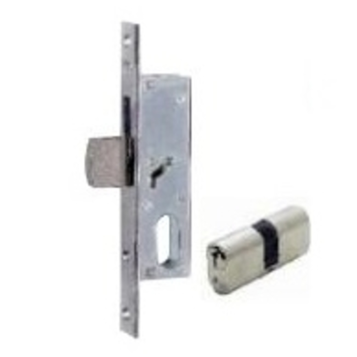 Deadbolt Lock For Metal Frames With Oval Cylinder