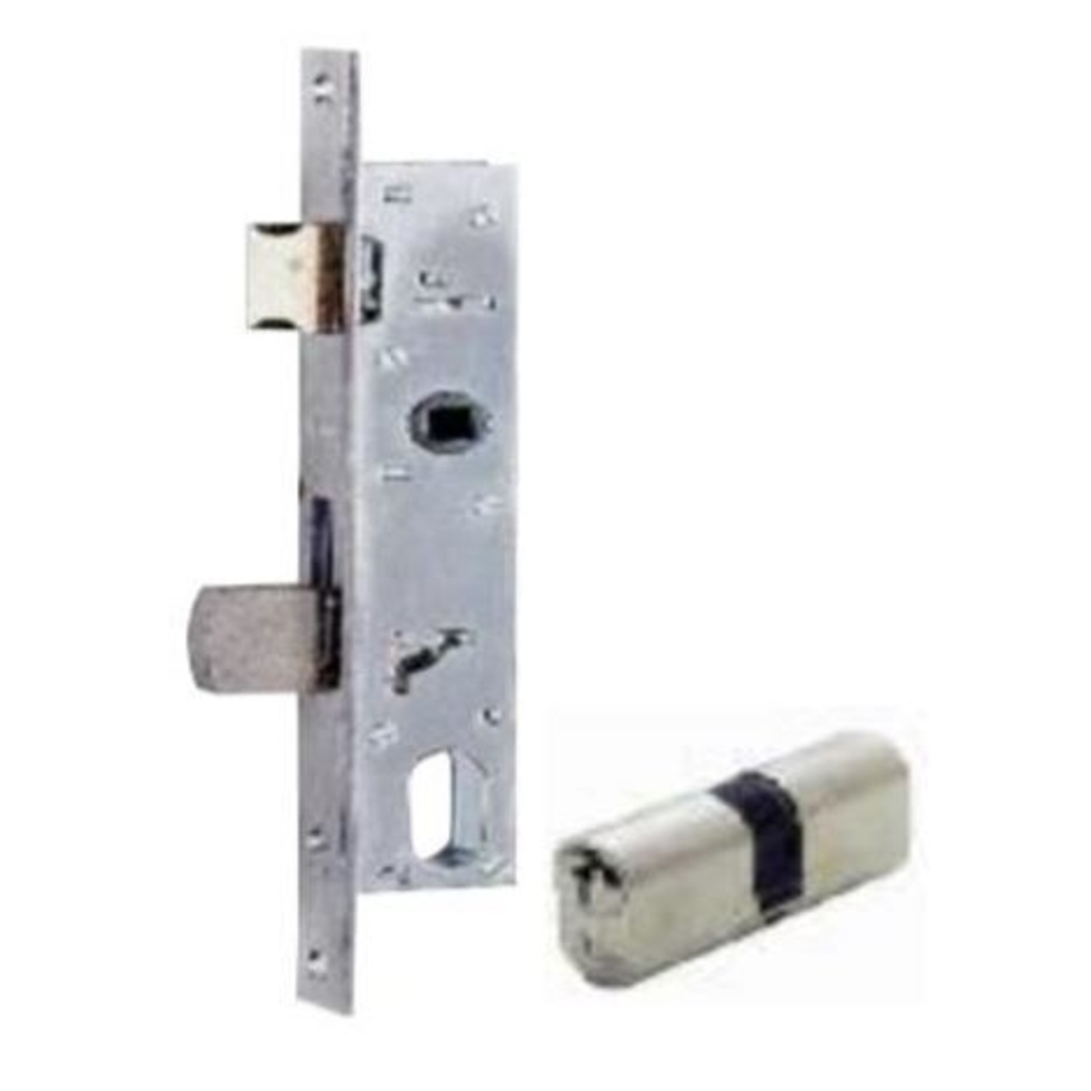 Mortice Lock For Metal Frame With Oval Cylinder