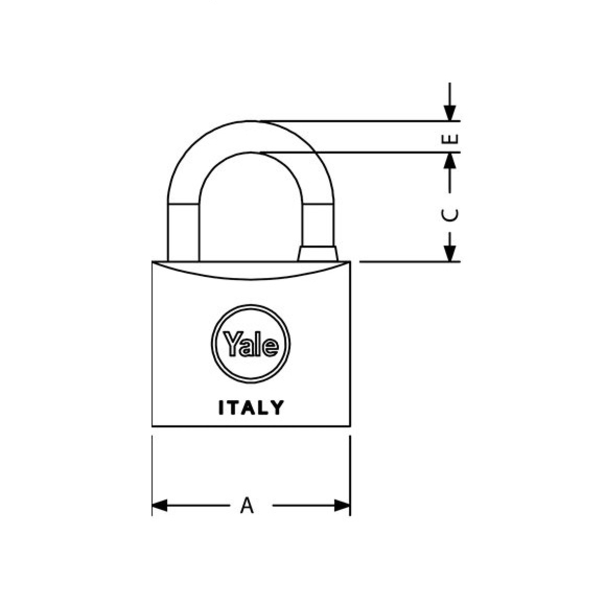 Yale Brass Padlock 110 Series Security Lock Door Smart Hardware Suppliers