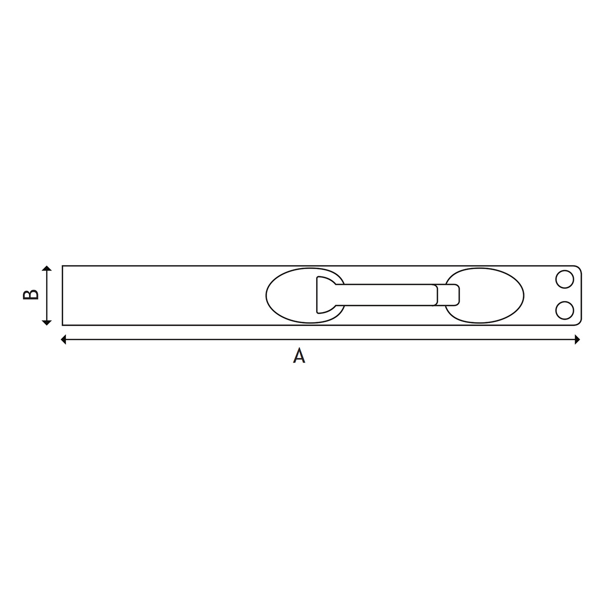 Dorfit DTDB006 Lever Action Flush Bolt Door Hardware